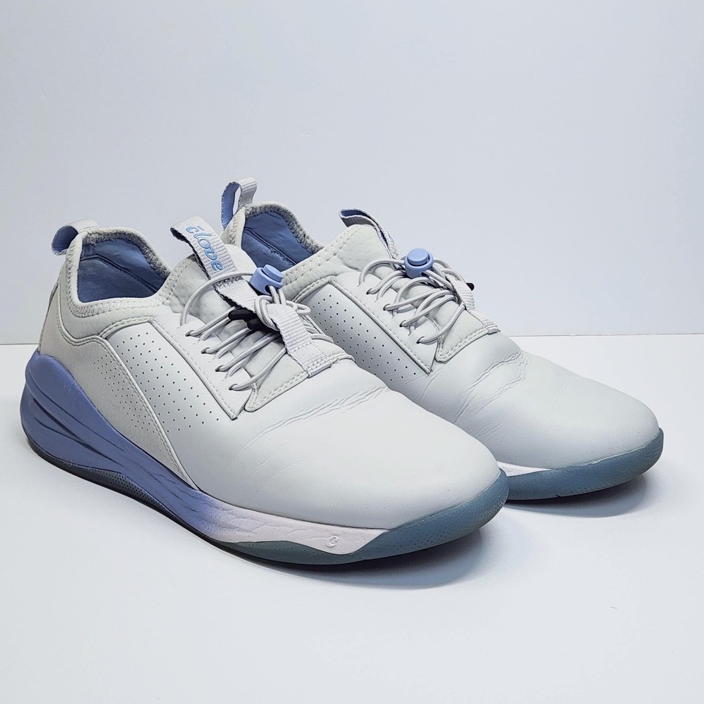Clove Shoes W10 M8.5 Gray Periwinkle Bungee Lace Low Top Nursing Sneakers